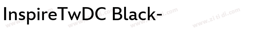 InspireTwDC Black字体转换